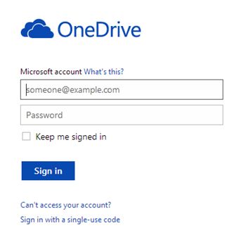 Microsoft login